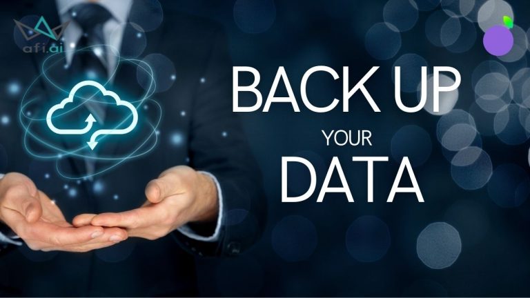 backing up your data with AFI