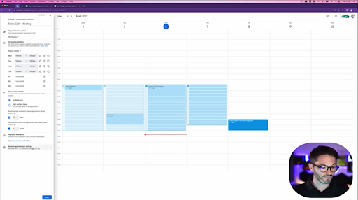 Appointments on Google Calendar 4