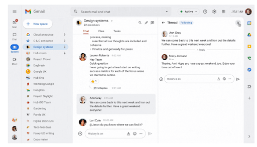 Google Workspace Updates: Hold separate conversations in Google Chat spaces  with in-line threading