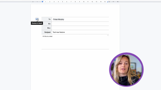drafting email in google docs template 3