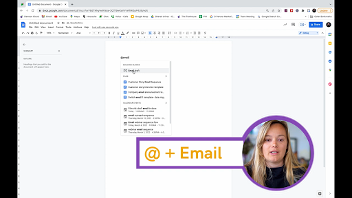 how to draft an email in google docs 1