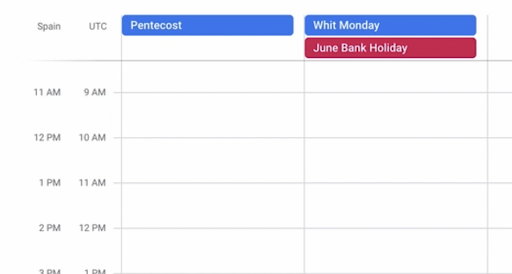 UTC On Google Calendar