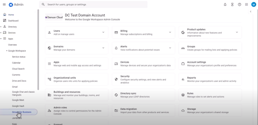 Group Management on Google Admin Console