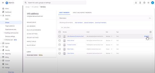 Group Management on Google Admin Console