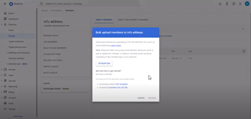 Group Management on Google Admin Console