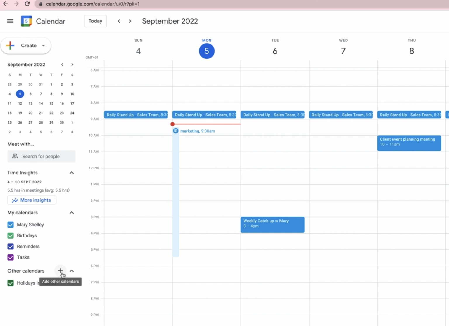 Create Shared Calendar