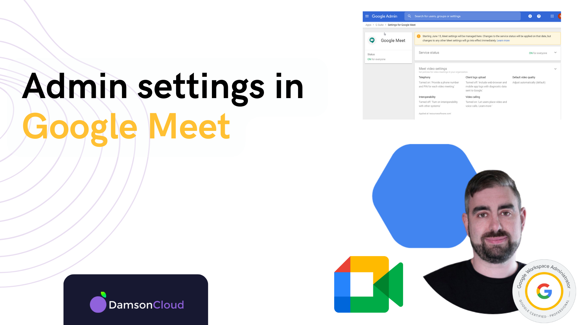 Admin settings in Google Meet – Damson Cloud