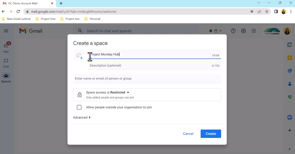 Google Workspace Updates: New integrated view for Gmail features email,  Google Meet, Google Chat, and Spaces in one place